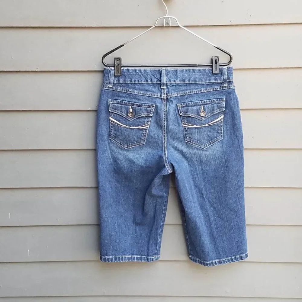 Code Bleu Brigitte Capris Jeans check Measurements - Picture 6 of 7